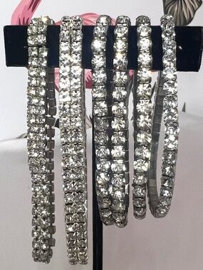 The Ultimate Vintage Rhinestone Bracelet Stack